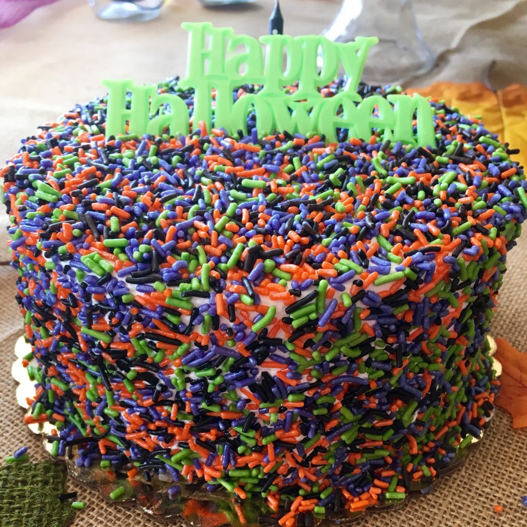 Halloween Sprinkle Cake